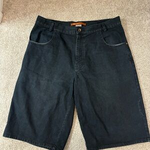 Sean John Y2K Vintage Men's Black Denim Shorts